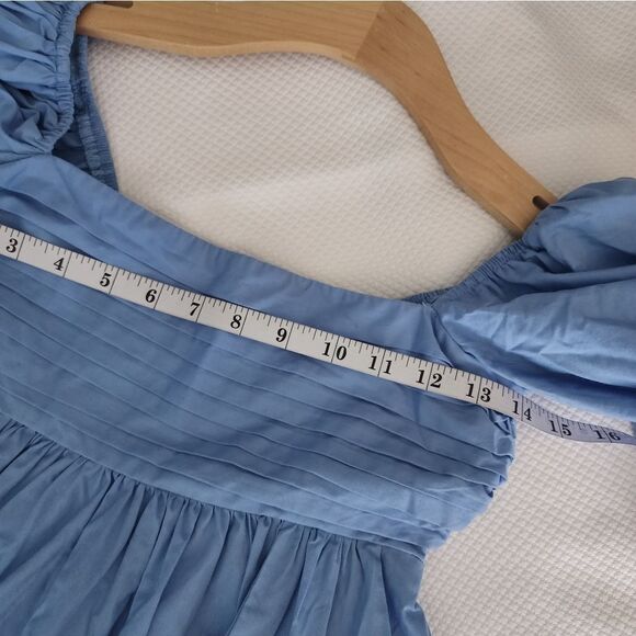 Abercrombie and fitch puff sleeve dress cotyon side pockets excellent condition - Picture 15 of 15